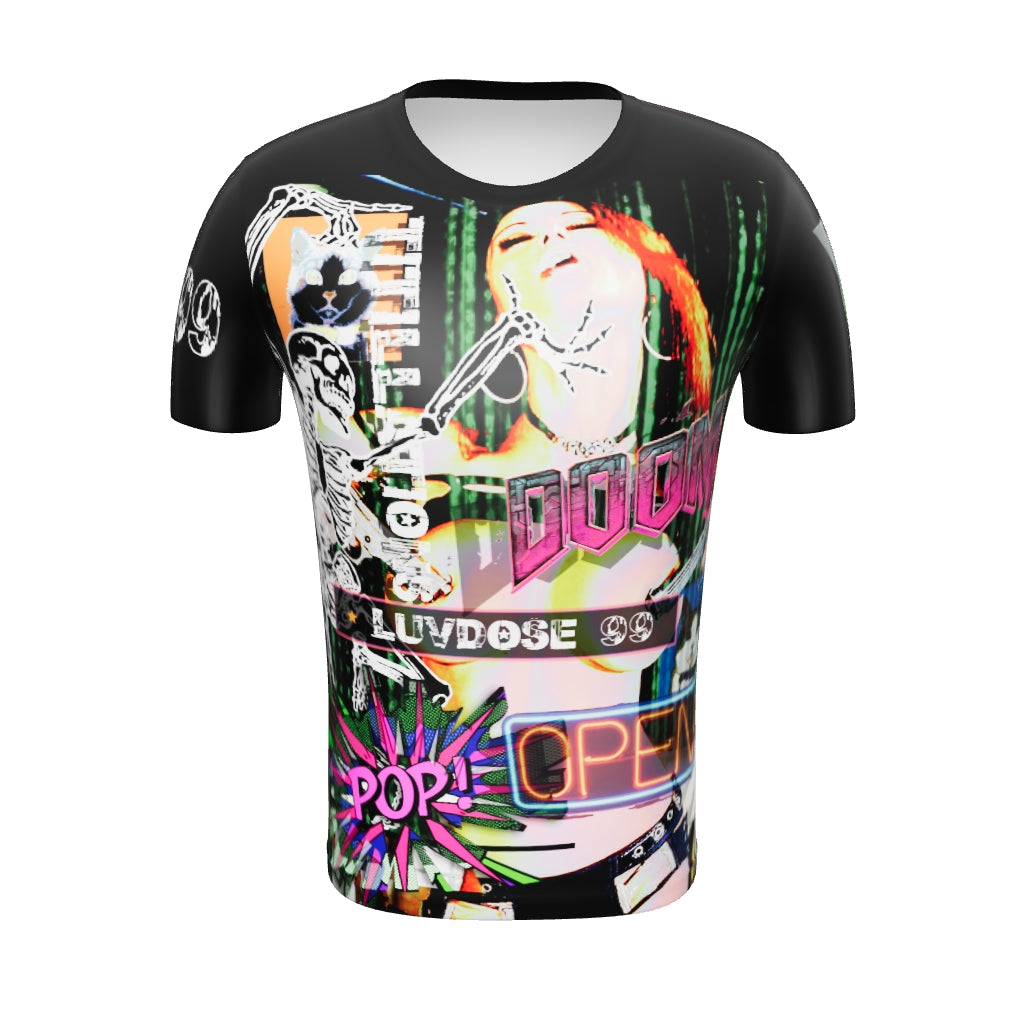 LUVDOSE 99: POP, DOOM AND OTHERS - All-Over Print Athletic T-shirt