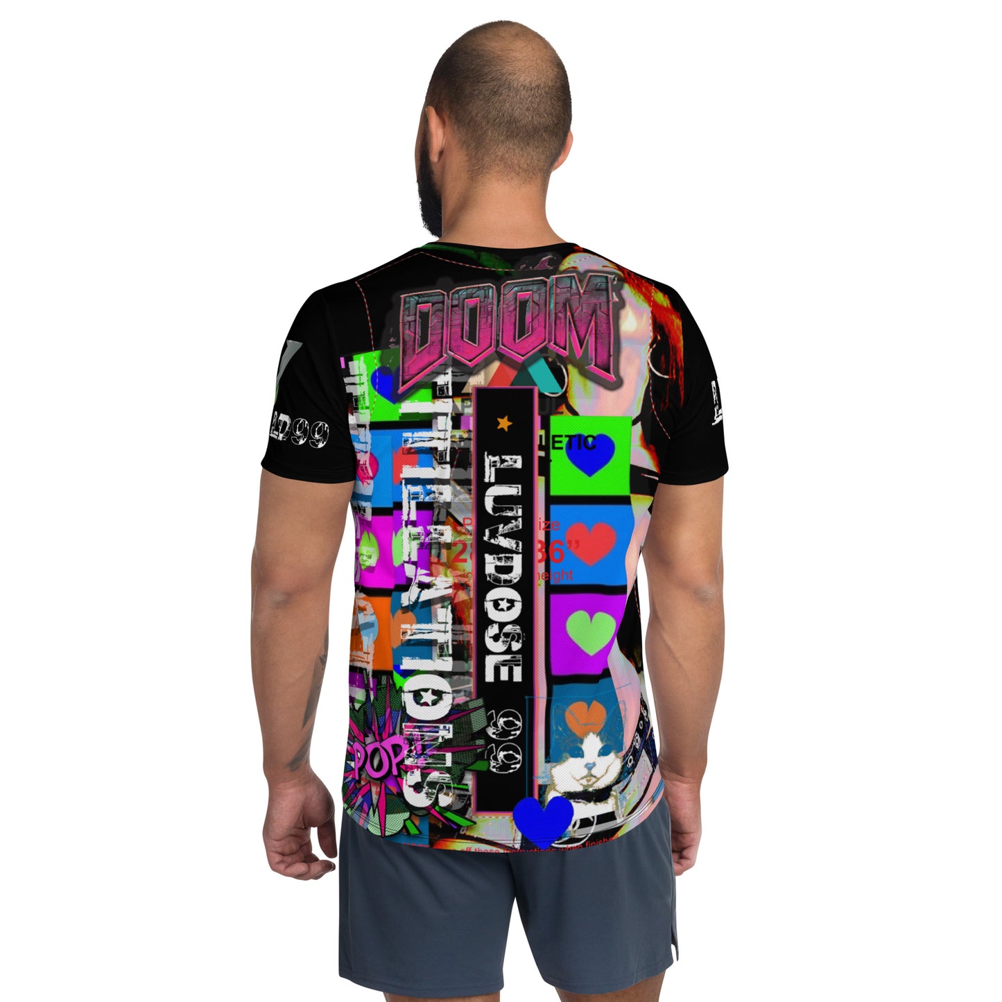 LUVDOSE 99: POP, DOOM AND OTHERS - All-Over Print Athletic T-shirt