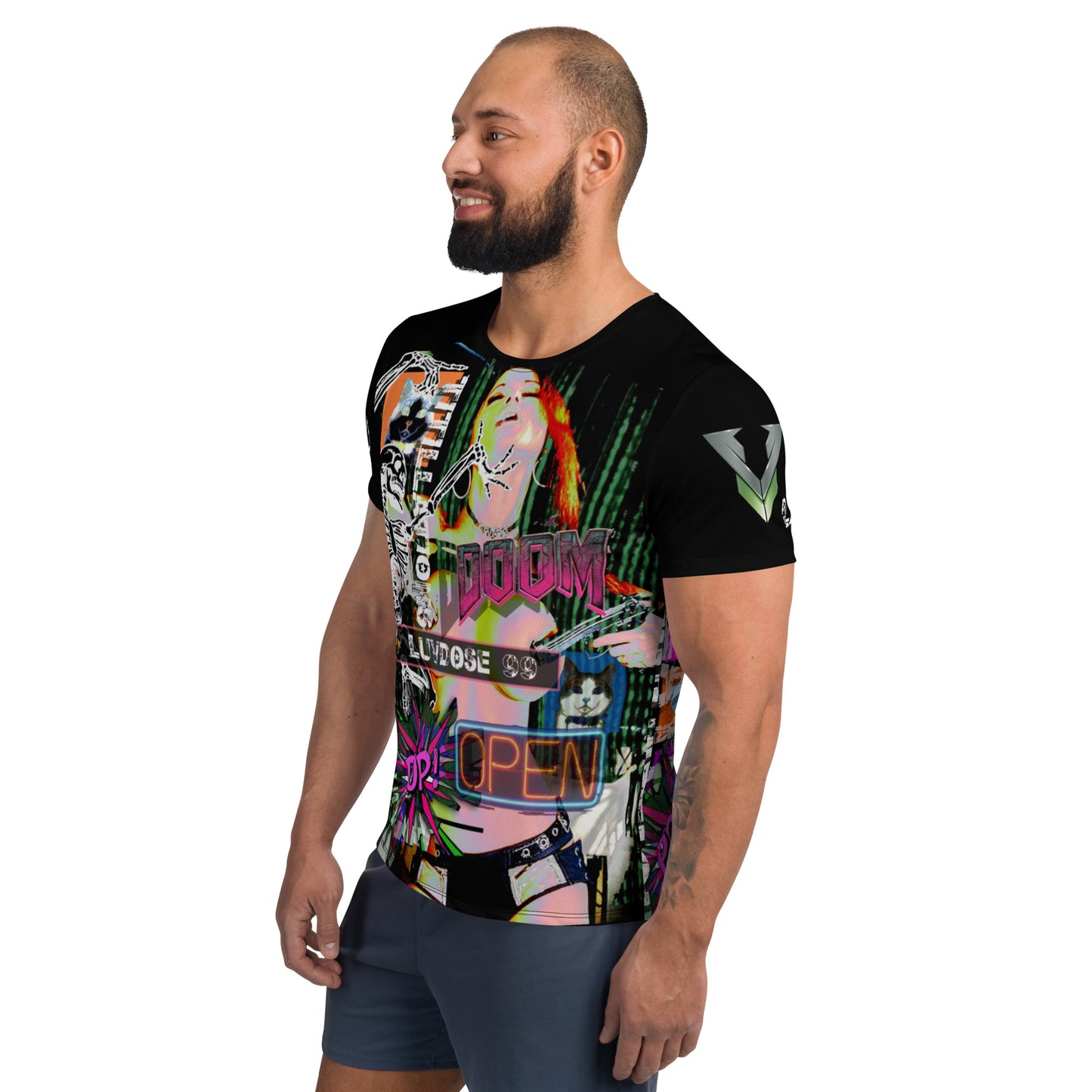 LUVDOSE 99: POP, DOOM AND OTHERS - All-Over Print Athletic T-shirt