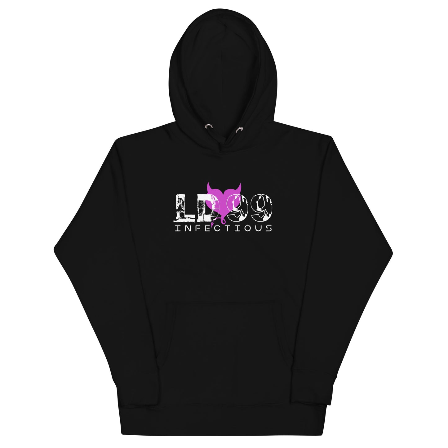 LUVDOSE 99: INFECTIOUS PURPLE HEART - Unisex Hoodie