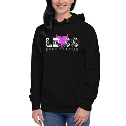 LUVDOSE 99: INFECTIOUS PURPLE HEART - Unisex Hoodie