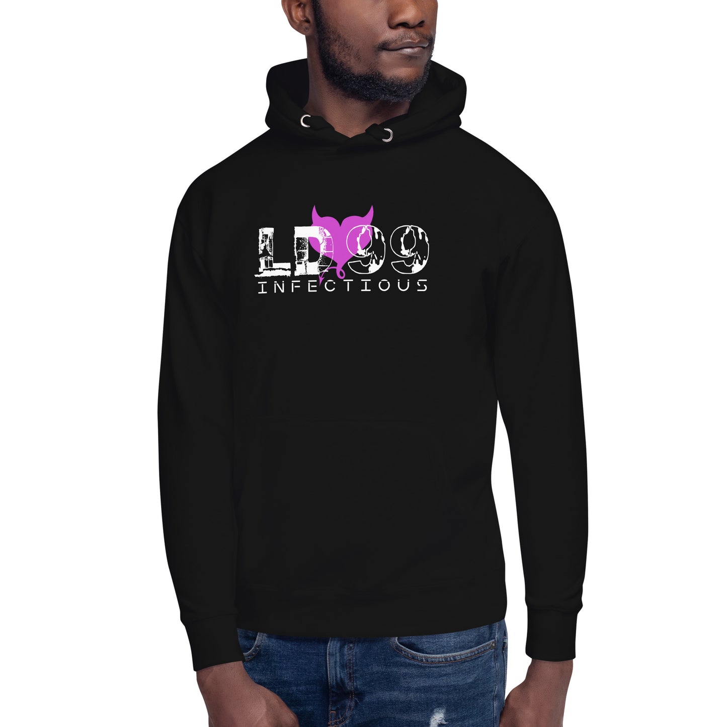 LUVDOSE 99: INFECTIOUS PURPLE HEART - Unisex Hoodie