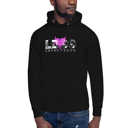 LUVDOSE 99: INFECTIOUS PURPLE HEART - Unisex Hoodie