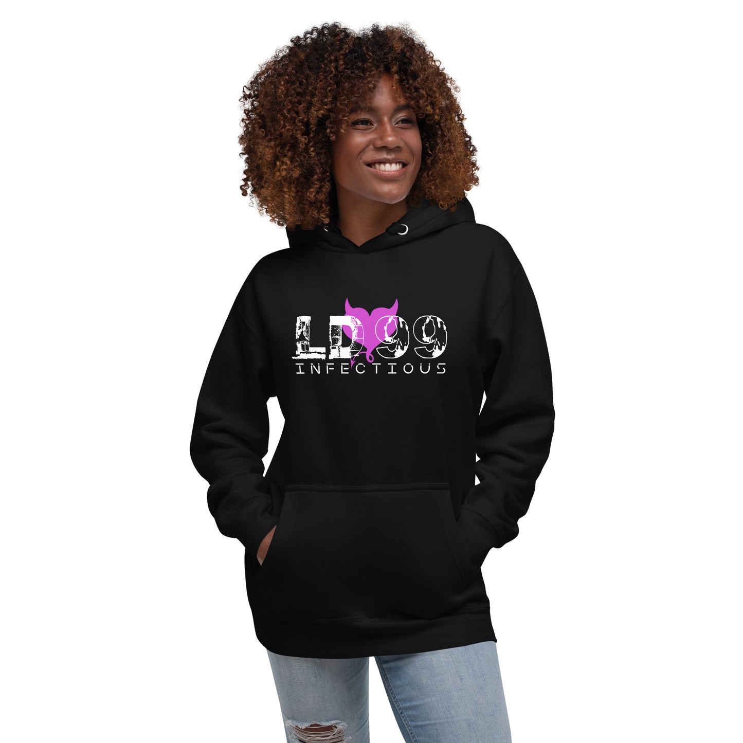 LUVDOSE 99: INFECTIOUS PURPLE HEART - Unisex Hoodie