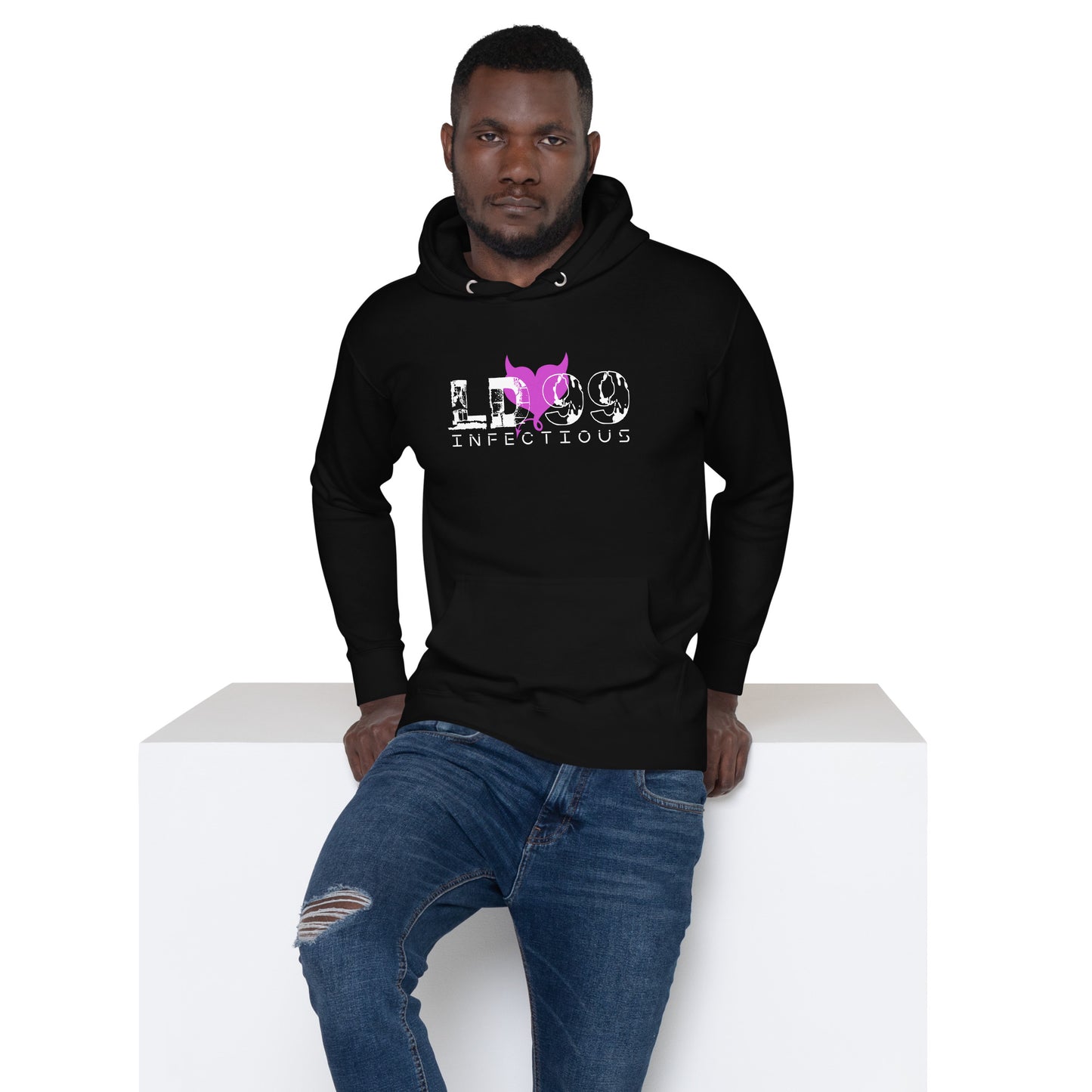 LUVDOSE 99: INFECTIOUS PURPLE HEART - Unisex Hoodie