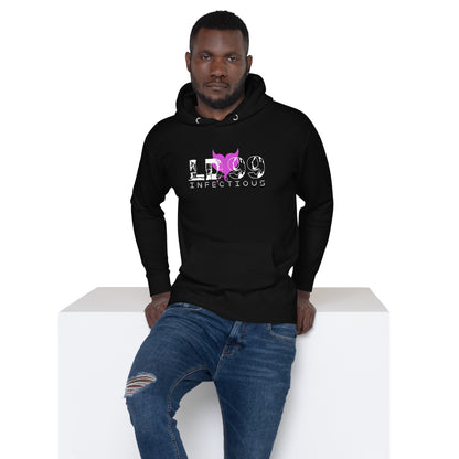 LUVDOSE 99: INFECTIOUS PURPLE HEART - Unisex Hoodie