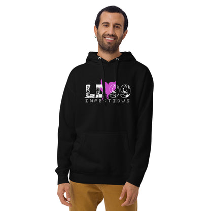 LUVDOSE 99: INFECTIOUS PURPLE HEART - Unisex Hoodie