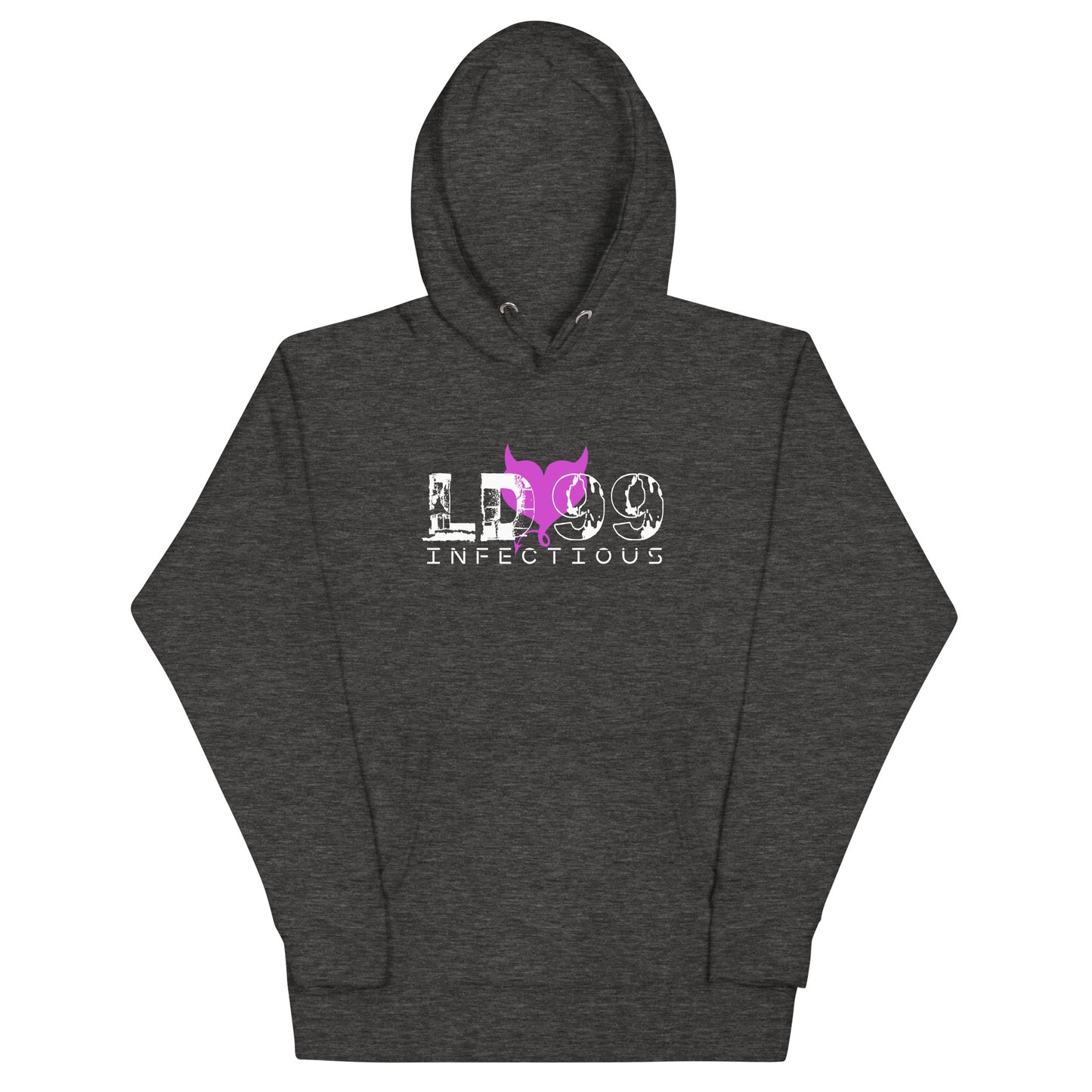 LUVDOSE 99: INFECTIOUS PURPLE HEART - Unisex Hoodie