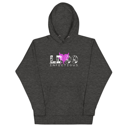 LUVDOSE 99: INFECTIOUS PURPLE HEART - Unisex Hoodie