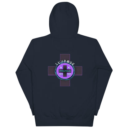 LUVDOSE 99: INFECTIOUS PURPLE HEART - Unisex Hoodie