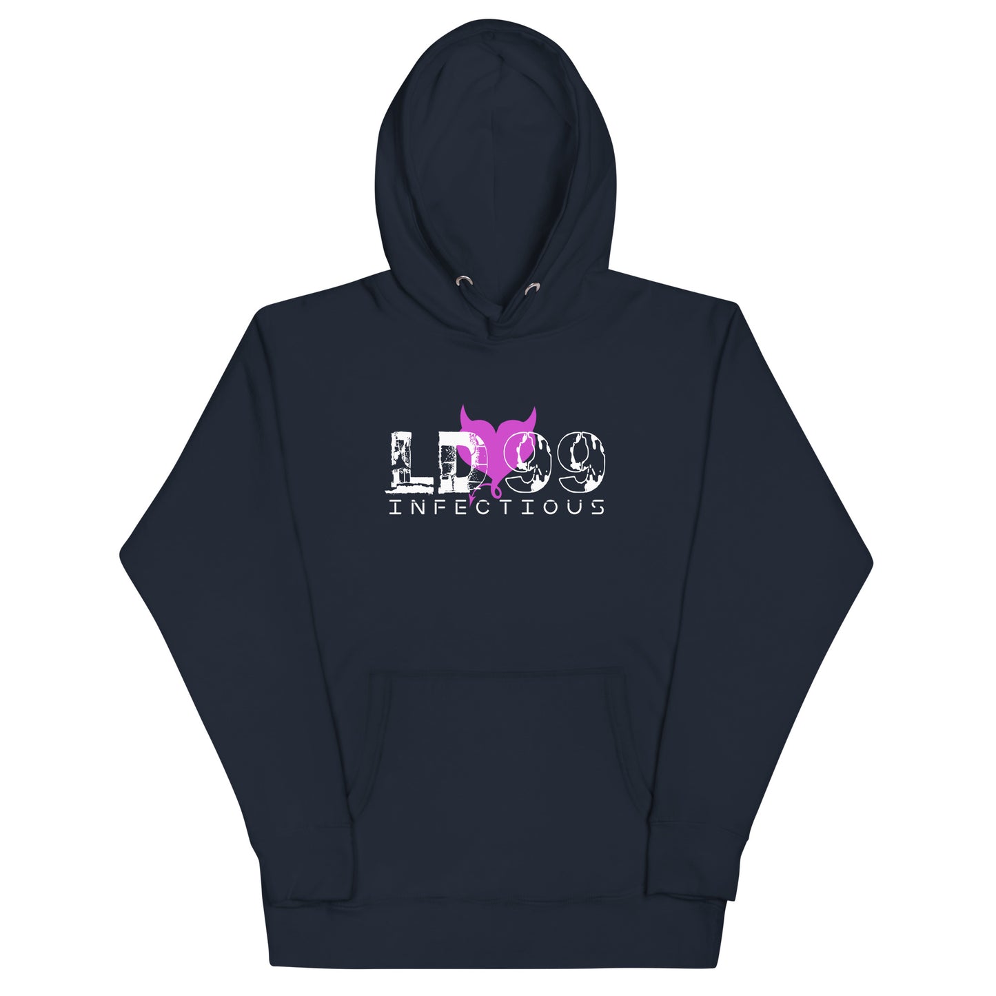 LUVDOSE 99: INFECTIOUS PURPLE HEART - Unisex Hoodie