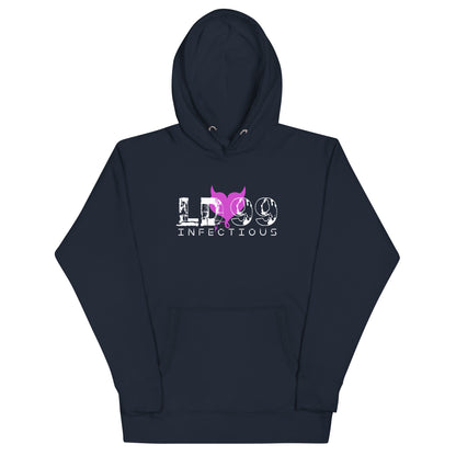 LUVDOSE 99: INFECTIOUS PURPLE HEART - Unisex Hoodie