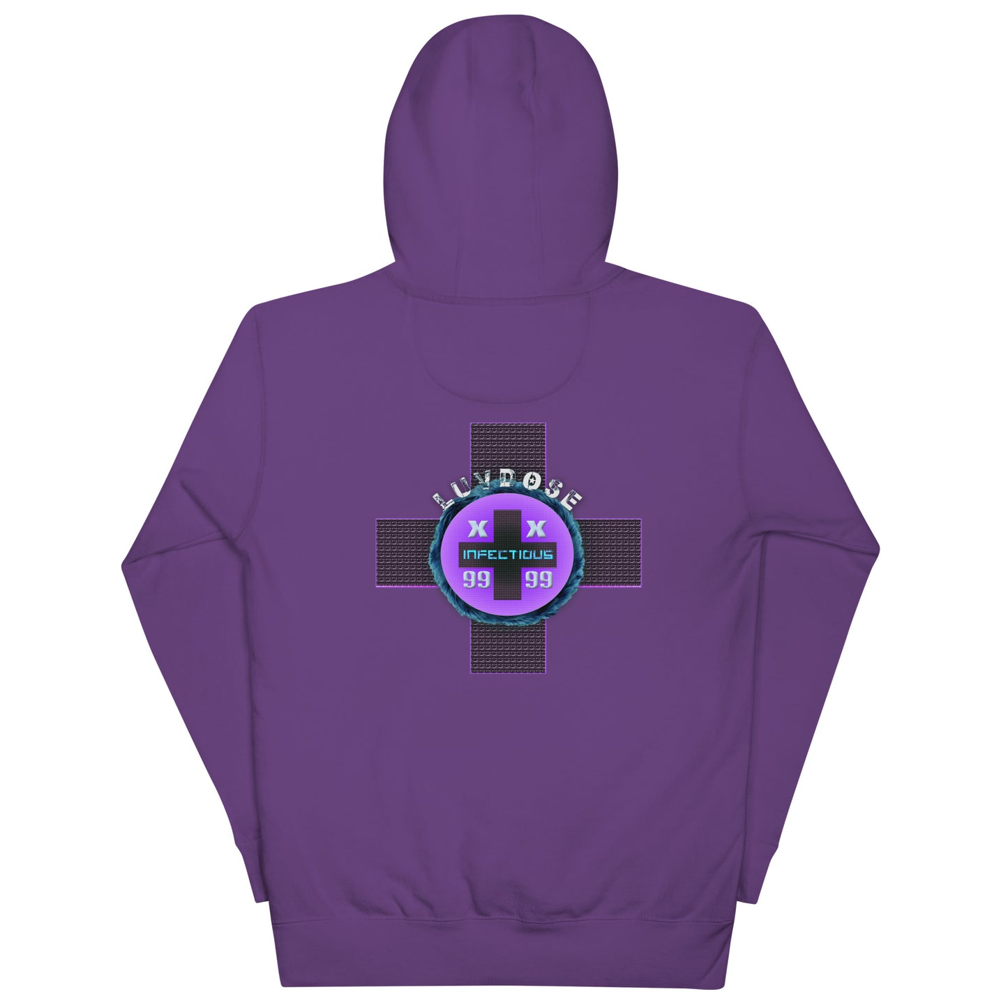 LUVDOSE 99: INFECTIOUS PURPLE HEART - Unisex Hoodie
