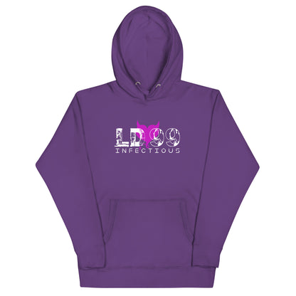 LUVDOSE 99: INFECTIOUS PURPLE HEART - Unisex Hoodie
