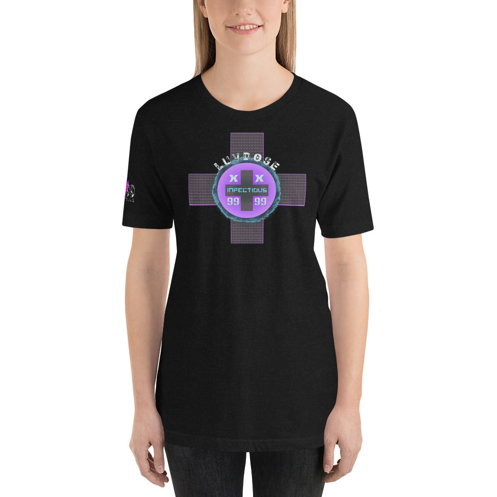 LUVDOSE 99: INFECTIOUS CROSS - Unisex t-shirt