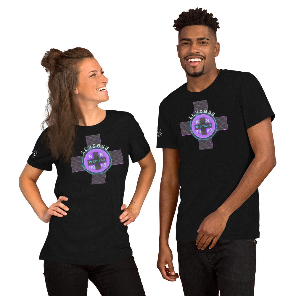 LUVDOSE 99: INFECTIOUS CROSS - Unisex t-shirt