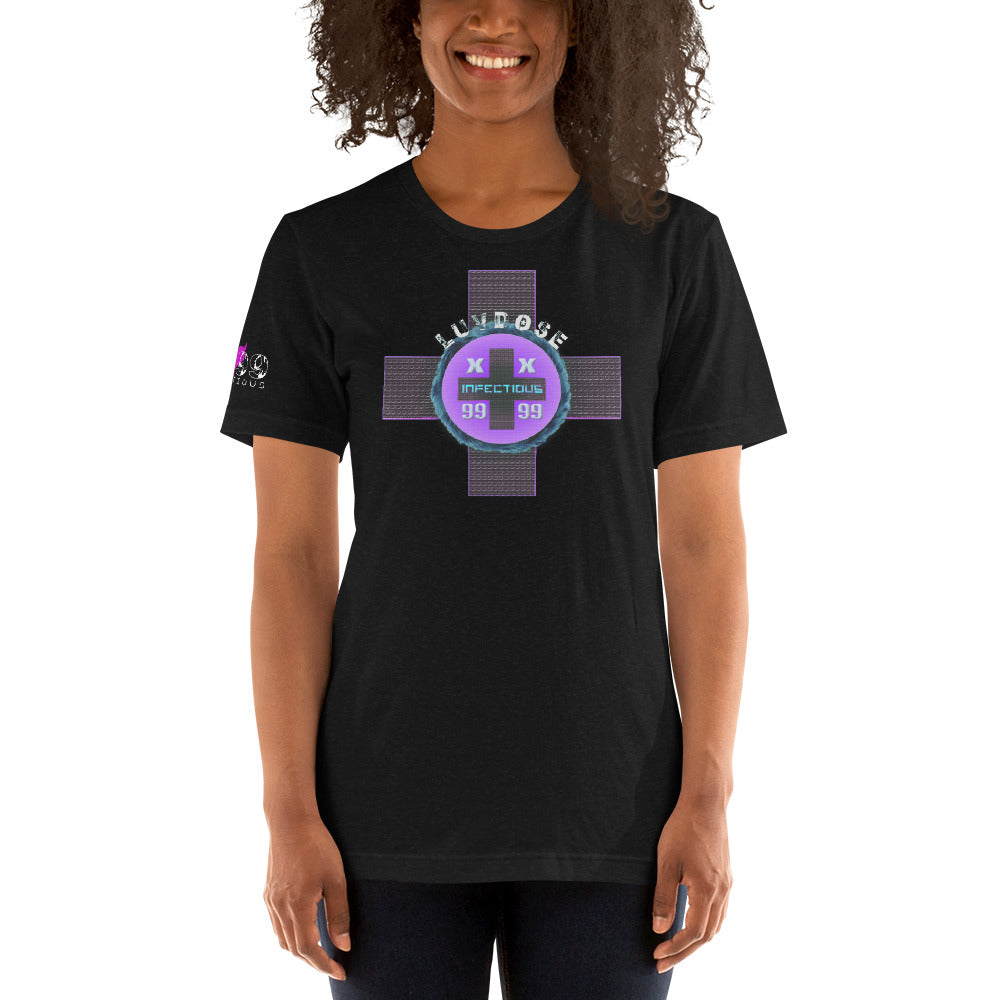 LUVDOSE 99: INFECTIOUS CROSS - Unisex t-shirt