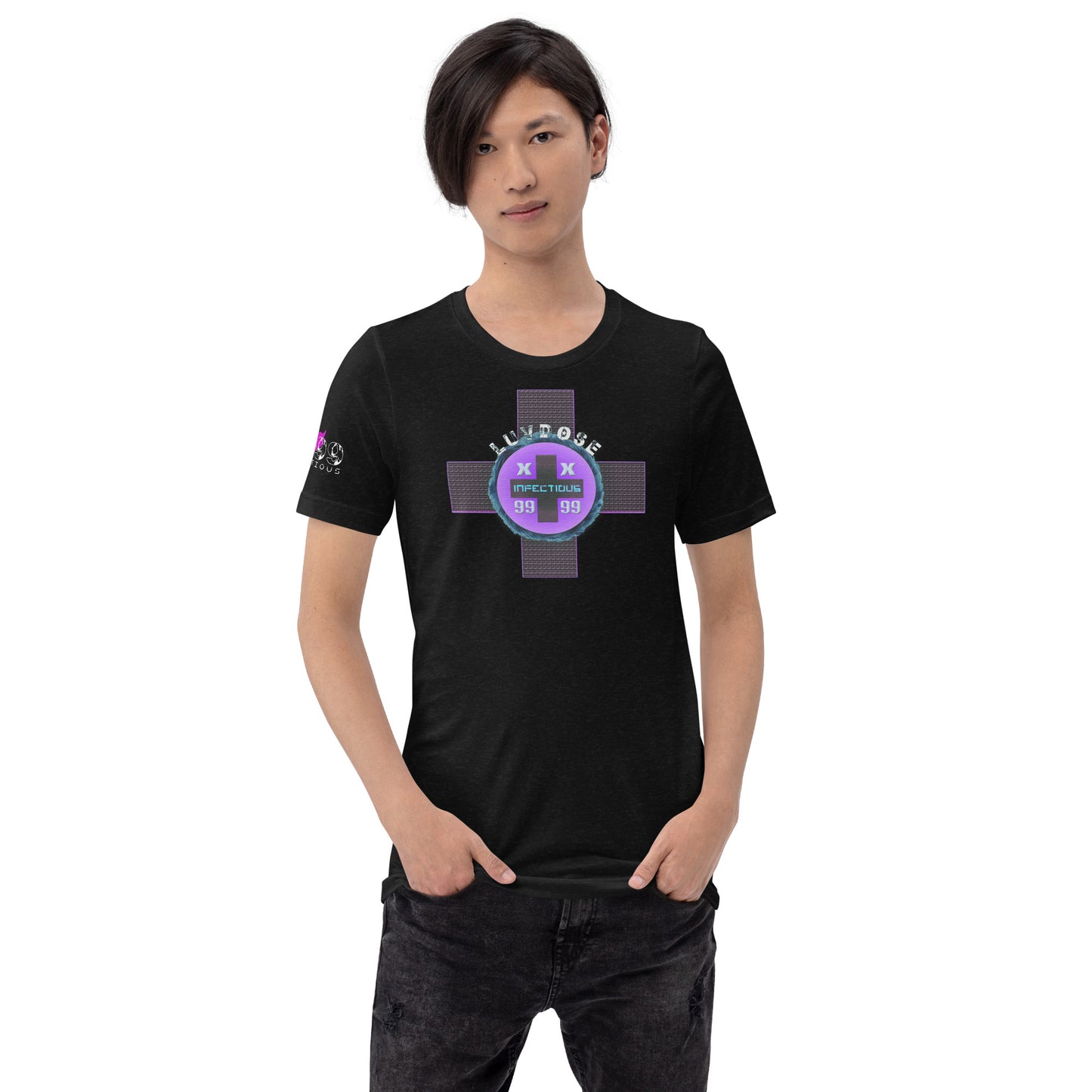 LUVDOSE 99: INFECTIOUS CROSS - Unisex t-shirt