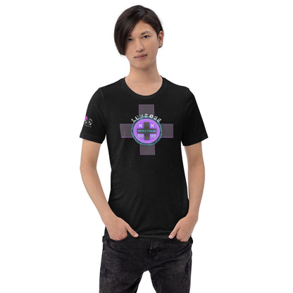 LUVDOSE 99: INFECTIOUS CROSS - Unisex t-shirt