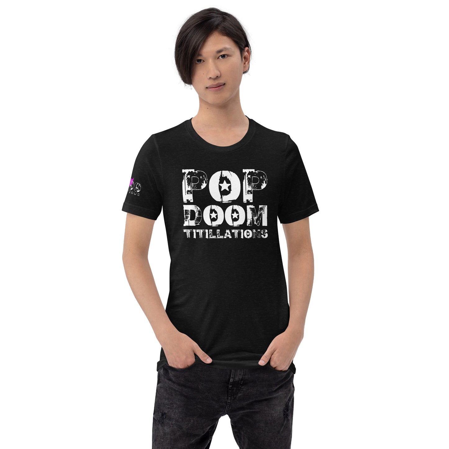LUVDOSE 99: POP, DOOM TITILLATIONS - Unisex t-shirt
